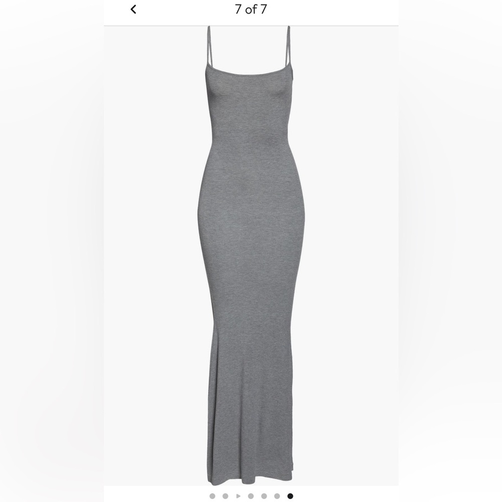 Skims heather gray slip dress